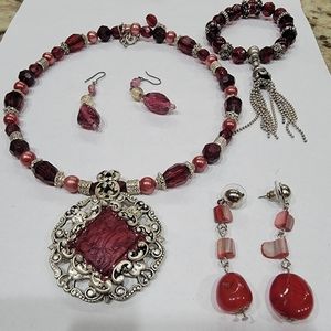 Red jewelry
